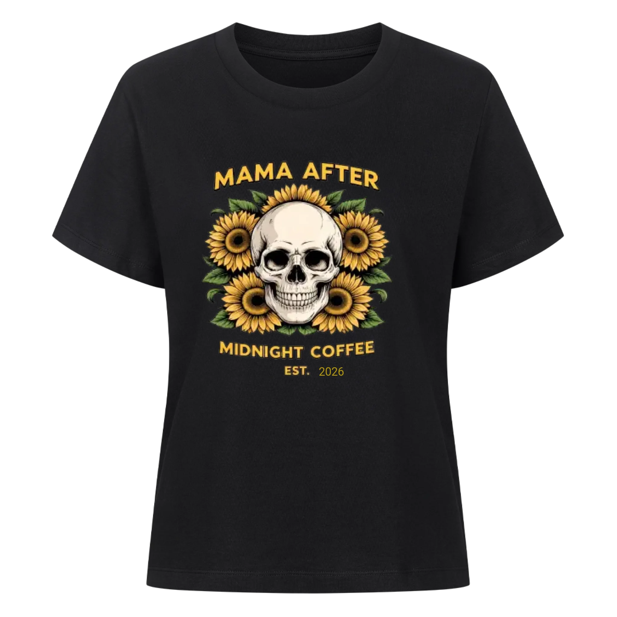 Mama skull sunflowers est.