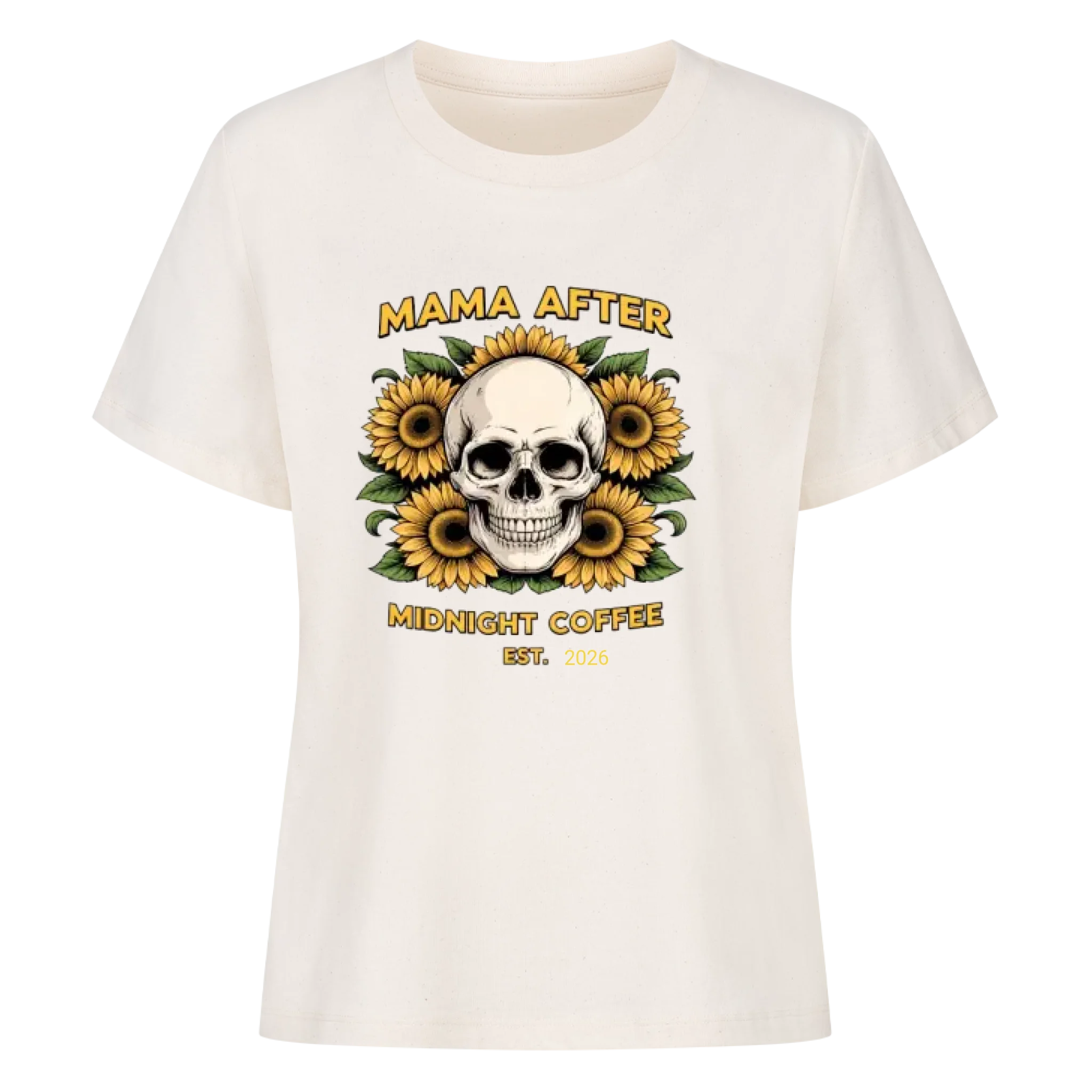 Mama skull sunflowers est.