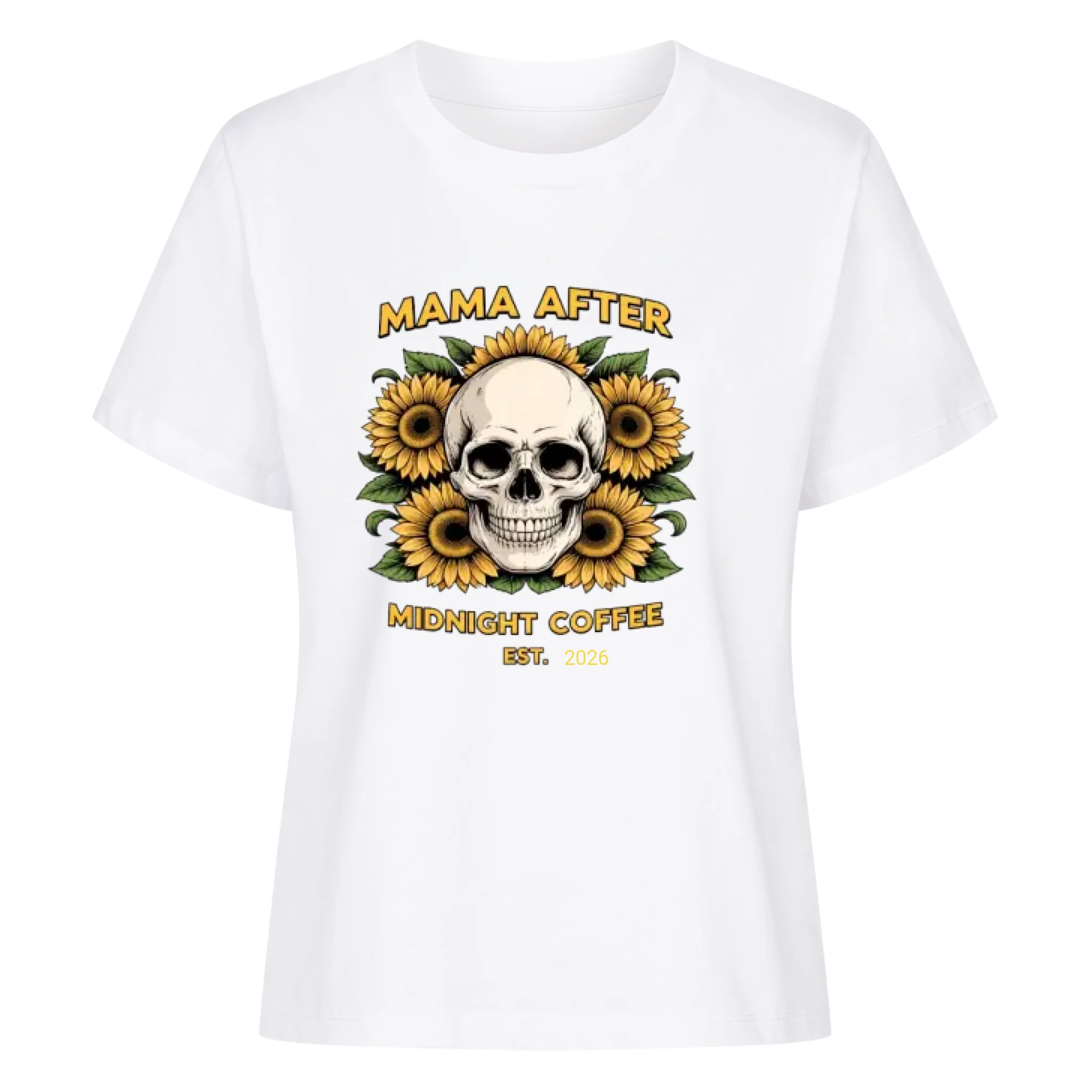 Mama skull sunflowers est.